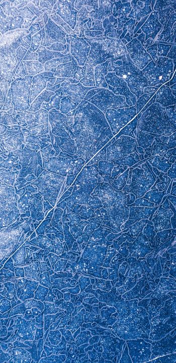 ice, pattern, blue Wallpaper 1080x2220