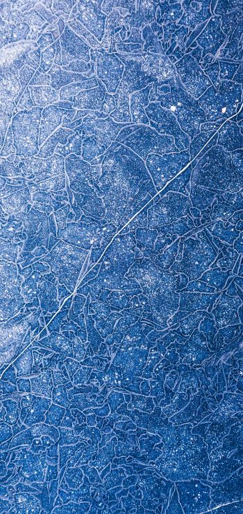 ice, pattern, blue Wallpaper 1080x2280