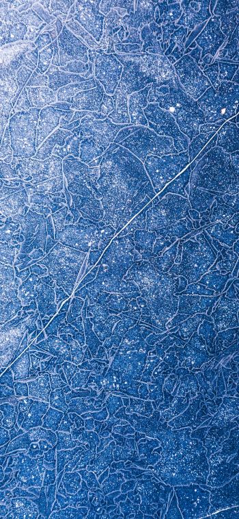 ice, pattern, blue Wallpaper 1080x2340
