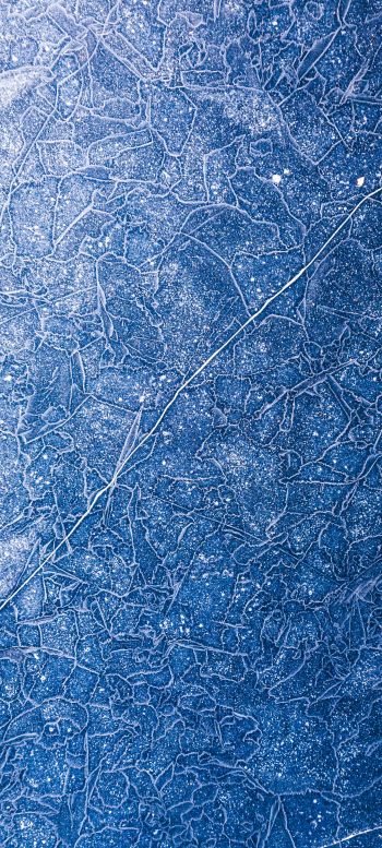 ice, pattern, blue Wallpaper 1080x2400