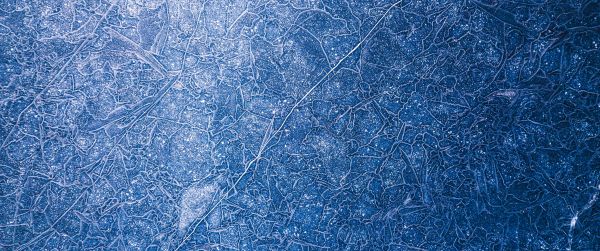ice, pattern, blue Wallpaper 3440x1440