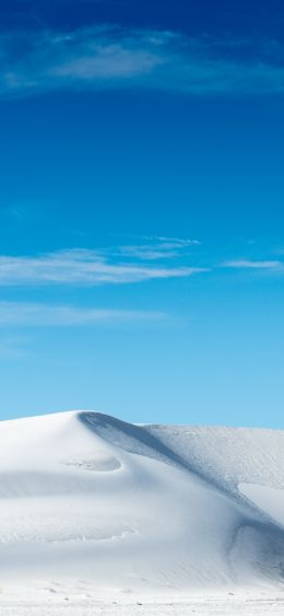 dune, white sand, blue sky Wallpaper 1080x2340