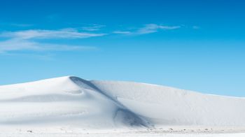 dune, white sand, blue sky Wallpaper 1366x768