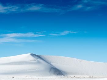 Обои 800x600 дюна, белый песок, голубое небо