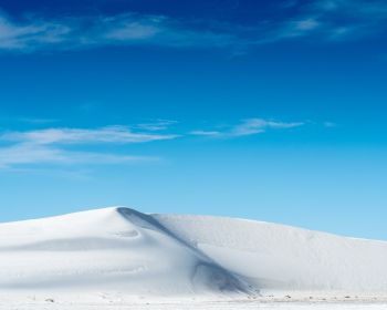 Обои 1280x1024 дюна, белый песок, голубое небо
