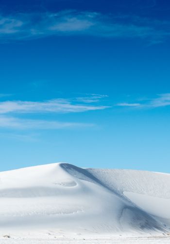 dune, white sand, blue sky Wallpaper 1640x2360