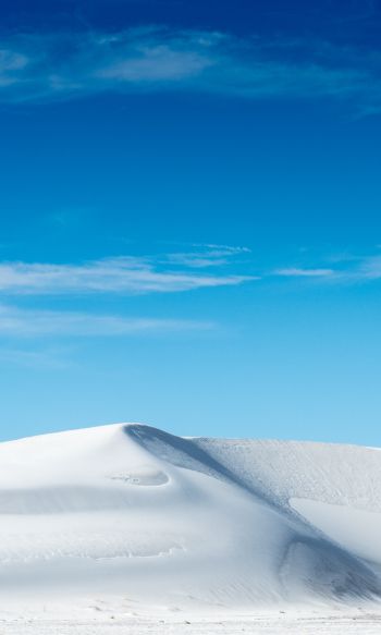 dune, white sand, blue sky Wallpaper 1200x2000