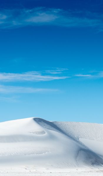 dune, white sand, blue sky Wallpaper 600x1024