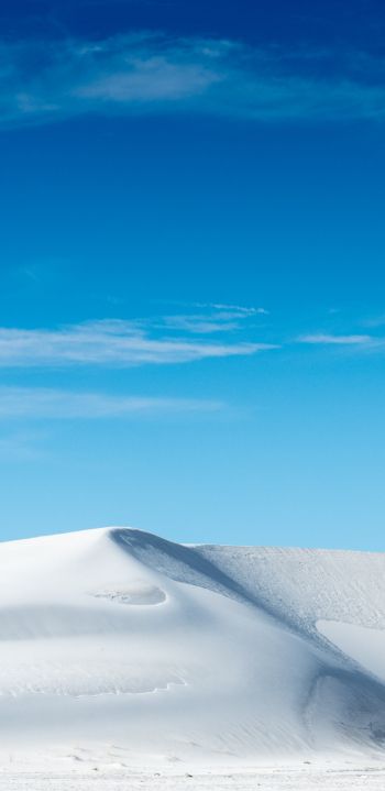 dune, white sand, blue sky Wallpaper 1440x2960