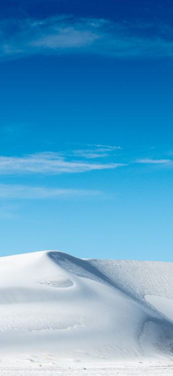 dune, white sand, blue sky Wallpaper 1242x2688