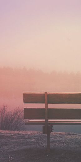 bench, loneliness, minimalism Wallpaper 720x1440