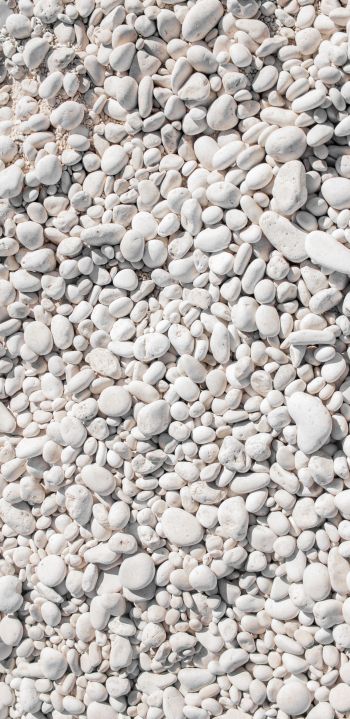 stones, pebbles, white Wallpaper 1080x2220