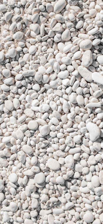 stones, pebbles, white Wallpaper 1080x2340
