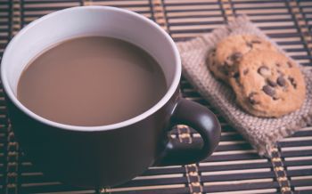 hot chocolate, breakfast, beige Wallpaper 1920x1200
