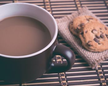 hot chocolate, breakfast, beige Wallpaper 1280x1024
