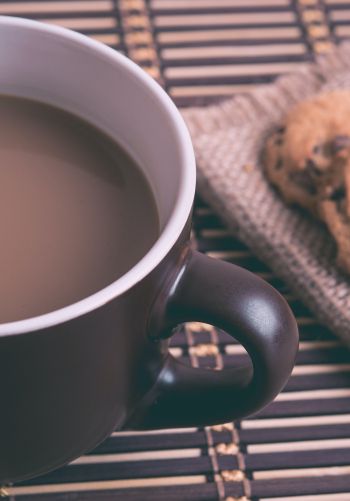 hot chocolate, breakfast, beige Wallpaper 1668x2388