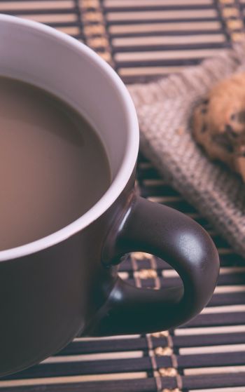 hot chocolate, breakfast, beige Wallpaper 1752x2800