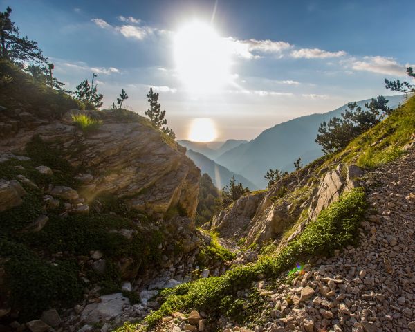 mountain landscape, dawn, landscape Wallpaper 1280x1024