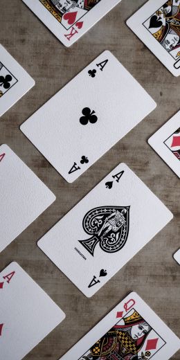 playing cards, minimalism Wallpaper 720x1440