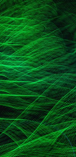 abstraction, green, background Wallpaper 1080x2220