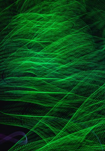 abstraction, green, background Wallpaper 1668x2388