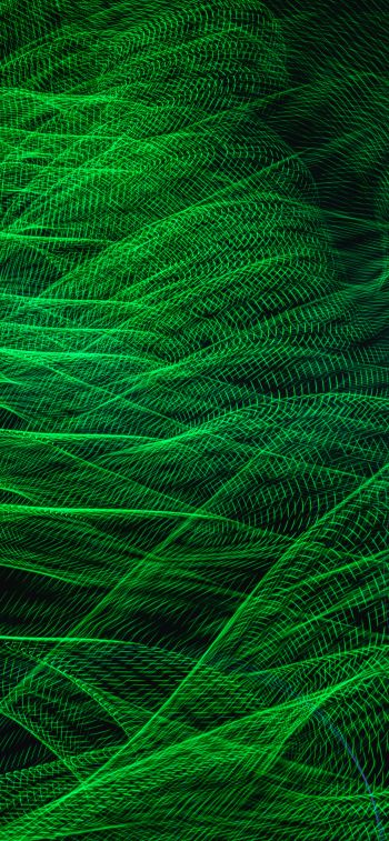 abstraction, green, background Wallpaper 1170x2532