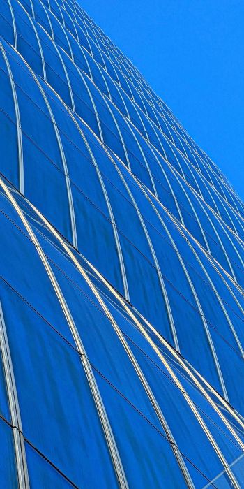 building, minimalism, blue Wallpaper 720x1440