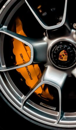 porsche wheel, alloy wheel Wallpaper 600x1024