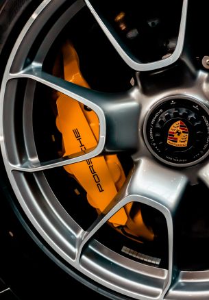 porsche wheel, alloy wheel Wallpaper 1640x2360