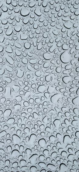 drops, white, background Wallpaper 1080x2340