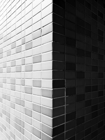 brick wall, angle, gray Wallpaper 1620x2160