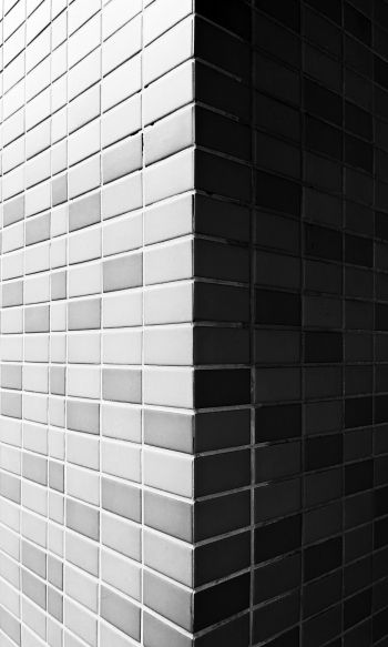 brick wall, angle, gray Wallpaper 1200x2000
