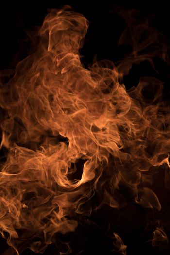 fire, flame, campfire Wallpaper 640x960