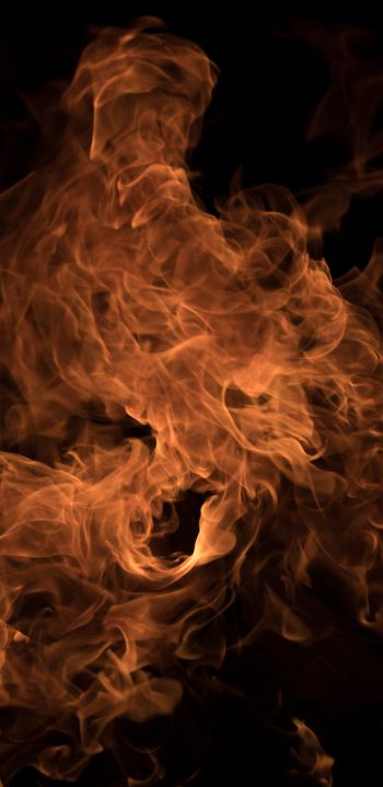 fire, flame, campfire Wallpaper 1080x2220