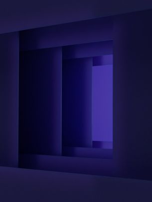 3D, abstraction, purple Wallpaper 1620x2160