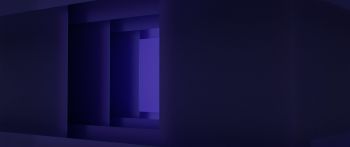 3D, abstraction, purple Wallpaper 2560x1080