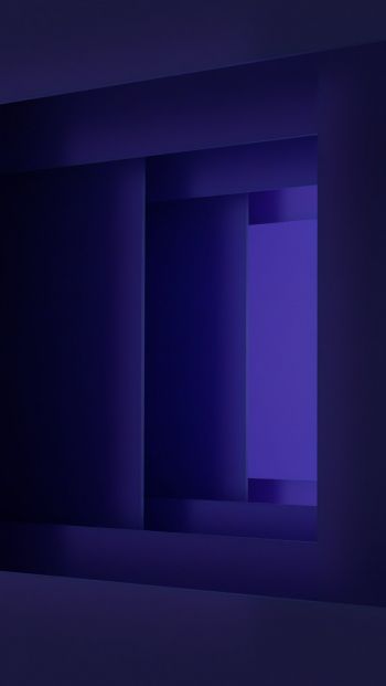 Обои 640x1136 3D, абстракция, фиолетовый