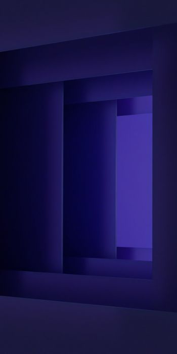 Обои 720x1440 3D, абстракция, фиолетовый