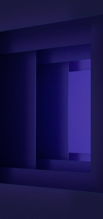Обои 720x1520 3D, абстракция, фиолетовый
