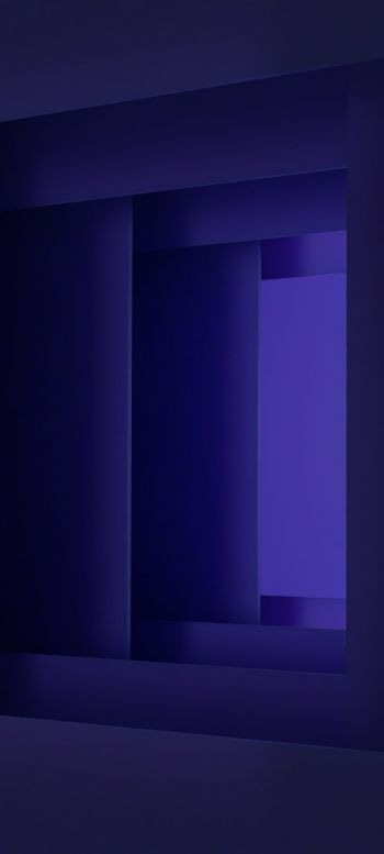 Обои 720x1600 3D, абстракция, фиолетовый