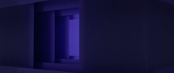 3D, abstraction, purple Wallpaper 2560x1080