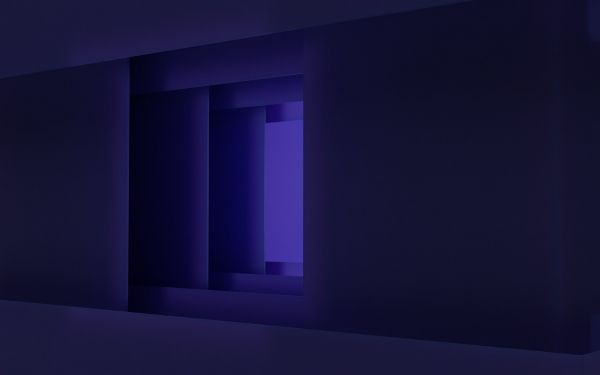 Обои 2560x1600 3D, абстракция, фиолетовый