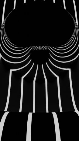 black and white, abstraction, stripes Wallpaper 640x1136