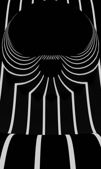 black and white, abstraction, stripes Wallpaper 1200x2000