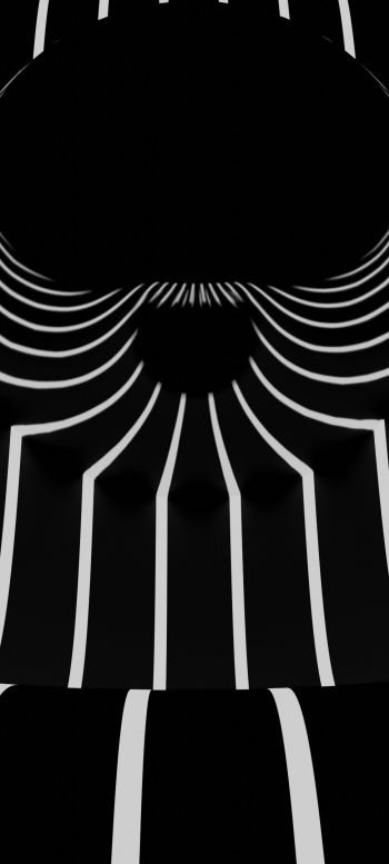 black and white, abstraction, stripes Wallpaper 720x1600
