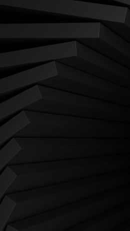 3D, geometry, black Wallpaper 640x1136