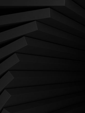 3D, geometry, black Wallpaper 2048x2732