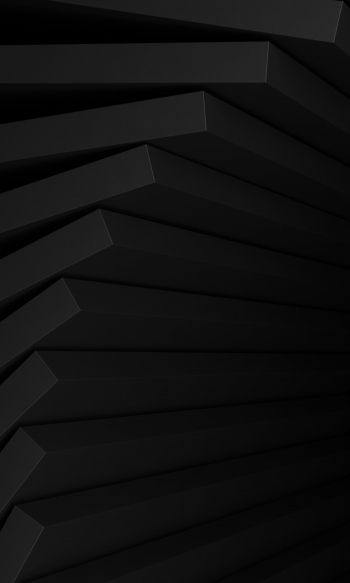 3D, geometry, black Wallpaper 1200x2000