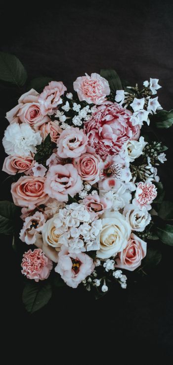 roses, flower bouquet Wallpaper 1080x2280