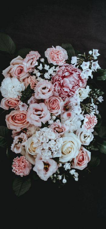 roses, flower bouquet Wallpaper 828x1792
